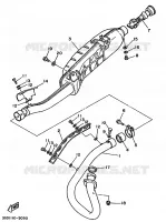 UITLAAT voor Yamaha YFM350X 1989