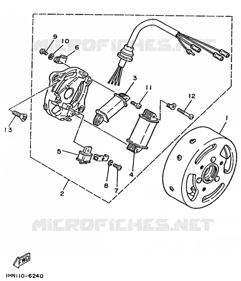 DYNAMO Yamaha QUAD 60 1988 YF  YF60