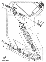 ACHTER SCHOKBREKER voor Yamaha YFM350X 1988