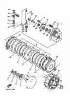 STARTMOTOR KOPPELINGS voor Yamaha YFM350X 1988