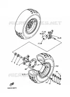 VOORWIEL voor Yamaha YFM350X 1988