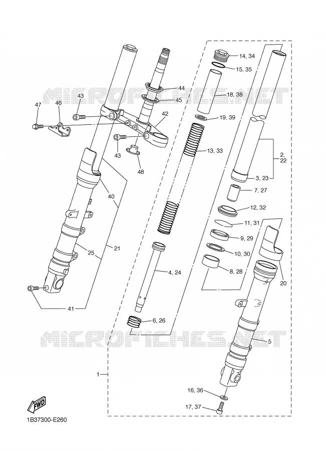VOORVORK Yamaha MOTO 600 2006 FZ6  FZ6-NS