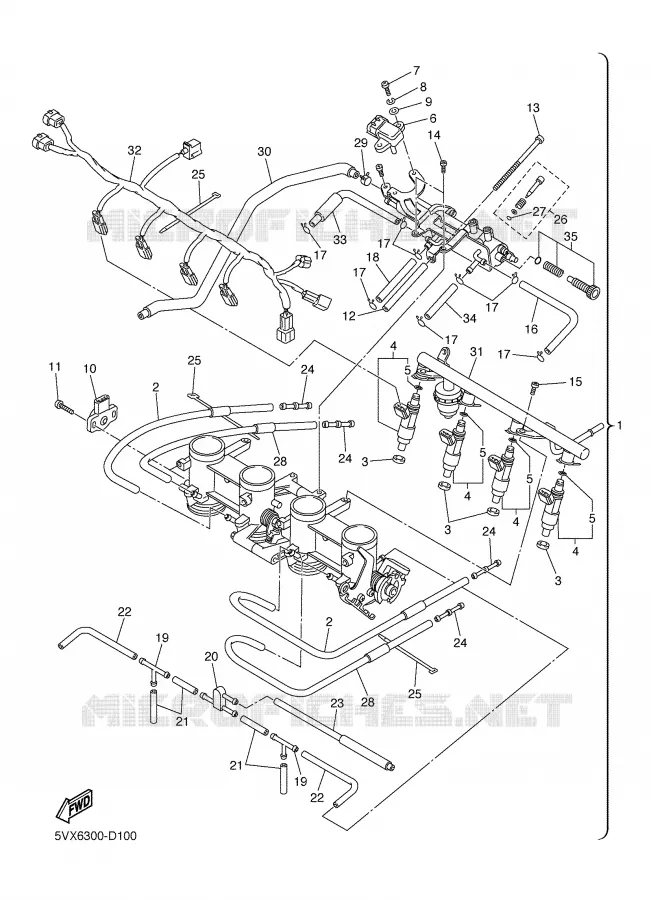 INLAAT 2 Yamaha MOTO 600 2005 FZ6  FZ6-NT