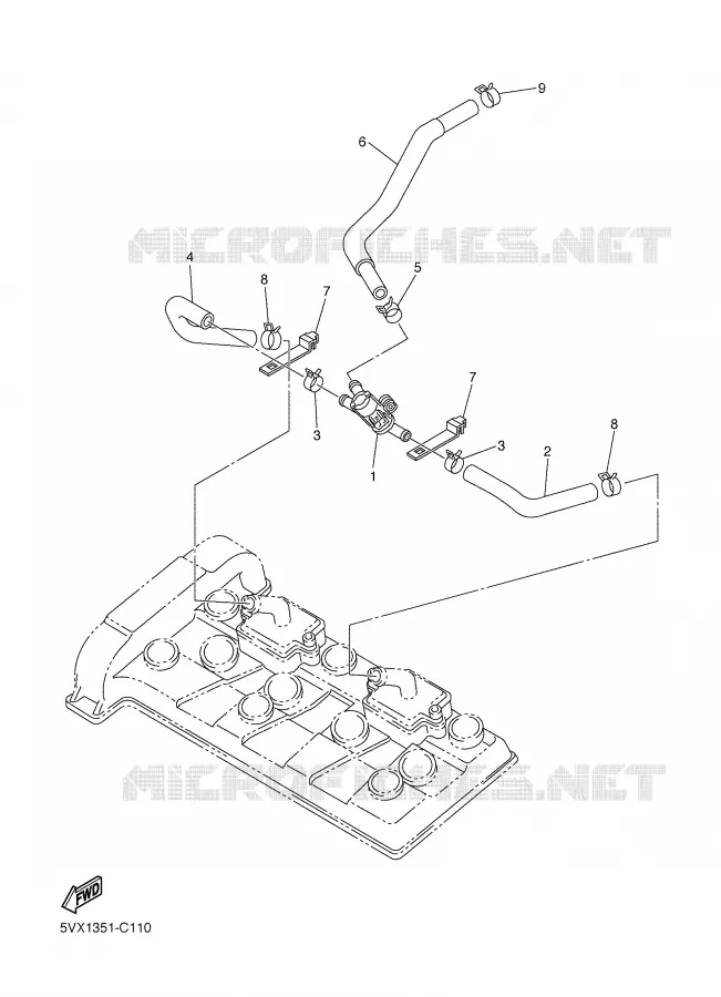 AIR INDUCTION SYSTEM AIS Yamaha MOTO 600 2006 FZ6  FZ6-NV