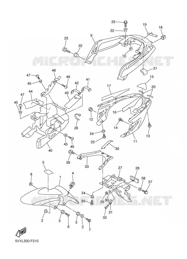 SPATBORD Yamaha MOTO 600 2007 FAZER 78CH  FZ6-S