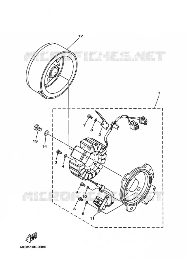 DYNAMO Yamaha QUAD 250 2000 TIMBERWOLF  YFB250FW