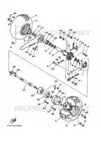 ACHTERWIEL voor Yamaha YFM125A 2013