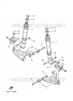 OPHANGING / WIEL VOOR voor Yamaha YFM250 2000