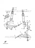 OPHANGING / WIEL VOOR voor Yamaha YFM250 2002