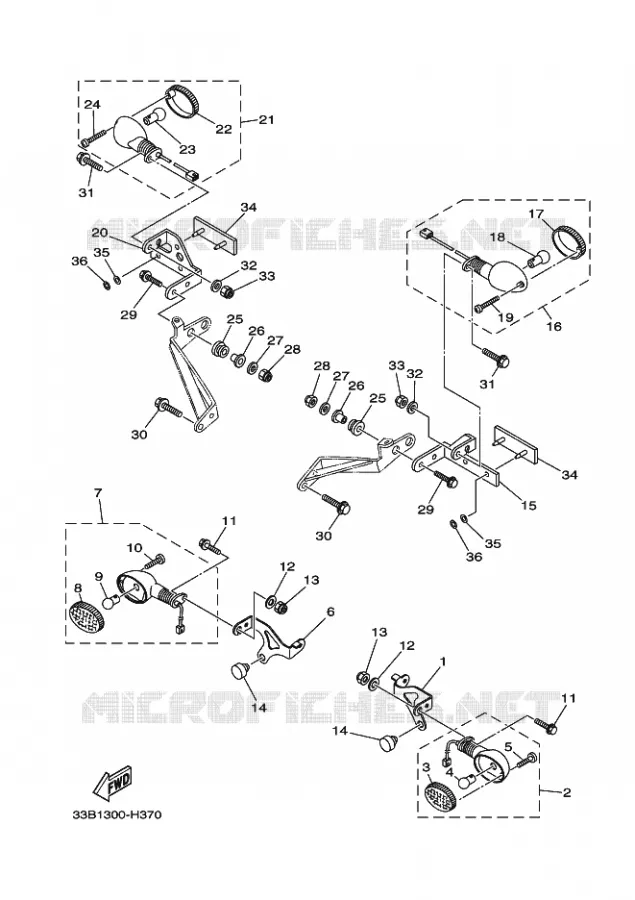 KNIPPERLICHT Yamaha QUAD 250 2013 RAPTOR  YFM250R