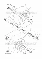 ACHTERWIEL voor Yamaha YFM300 2012
