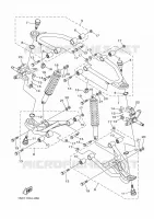 OPHANGING / WIEL VOOR voor Yamaha YFM300 2012