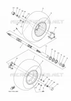 ACHTERWIEL voor Yamaha YFM300 2013