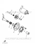STARTMOTOR KOPPELINGS voor Yamaha YFM350R 2011