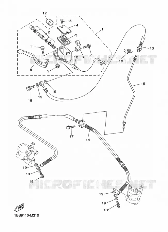 REMPOMP VOOR Yamaha QUAD 350 2013 RAPTOR  YFM350 YFM35RD