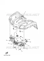 VOORSPATBORD voor Yamaha BRUIN 350 2WD 2004