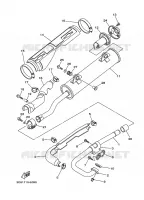 UITLAAT voor Yamaha YFM350AS  2006