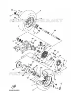 ACHTERWIEL voor Yamaha YFM350AS  2006