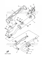 UITLAAT voor Yamaha YFM350AS  2008