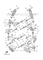OPHANGING / WIEL VOOR voor Yamaha YFM350FWA 2008