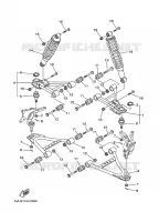 OPHANGING / WIEL VOOR voor Yamaha YFM350FWA 2008