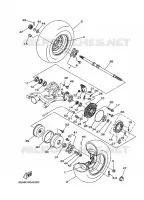 ACHTERWIEL voor Yamaha YFM350FWA 2011
