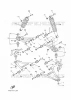 OPHANGING / WIEL VOOR voor Yamaha YFM350FWA 2012