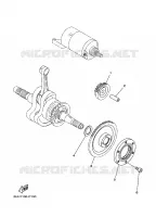 STARTMOTOR KOPPELINGS voor Yamaha YFM350FWAN 2007