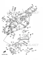 FRAME voor Yamaha YFM350FW-X 1999