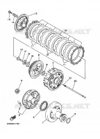 STARTMOTOR KOPPELINGS voor Yamaha YFM350FW-X 1999
