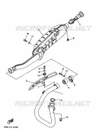 UITLAAT voor Yamaha YFM350FW-X 1999