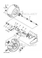 ACHTERWIEL voor Yamaha YFM350X  2003