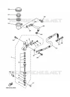 REMPOMP ACHTER voor Yamaha YFM350X  2003