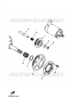 STARTMOTOR KOPPELINGS voor Yamaha YFM350X  2003
