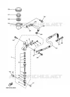 REMPOMP ACHTER voor Yamaha YFM350X  2004