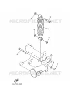 ACHTER SCHOKBREKER voor Yamaha YFM400FW 2002