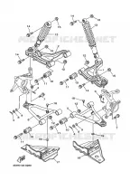 OPHANGING / WIEL VOOR voor Yamaha YFM400FW 2002
