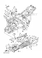 FRAME voor Yamaha YFM400FW 2005