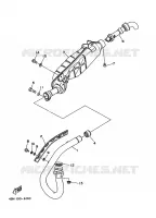 UITLAAT voor Yamaha YFM400FW 2005