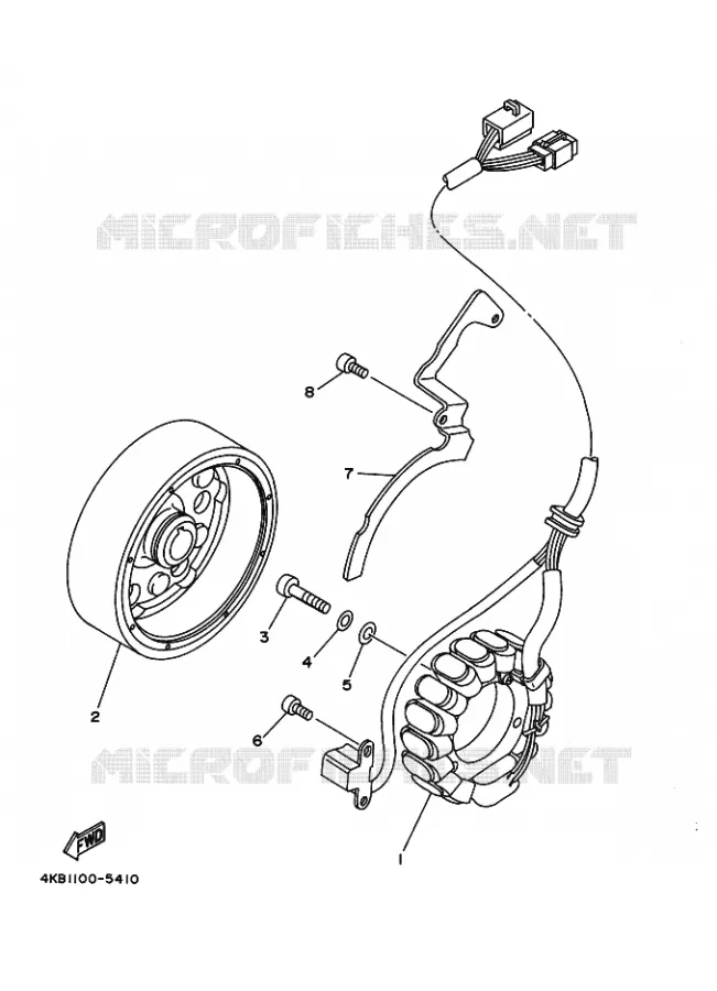 DYNAMO Yamaha QUAD 400 1999 YFM  YFM400FWB YFM400FWBL