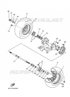 ACHTERWIEL voor Yamaha YFM450FAS  2008