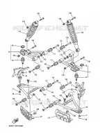OPHANGING / WIEL VOOR voor Yamaha YFM450FAS  2008