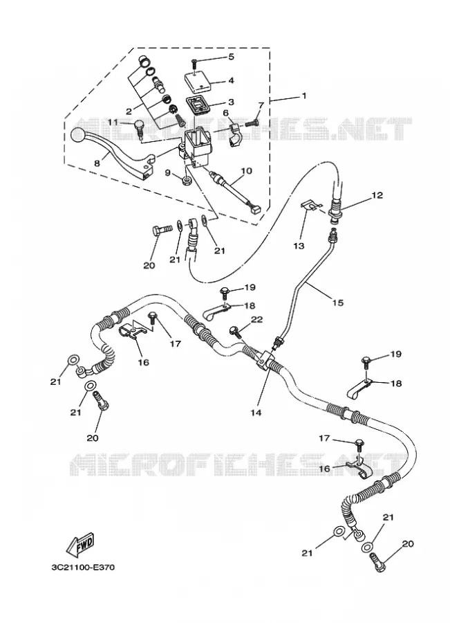 REMPOMP VOOR Yamaha QUAD 450 2008 WOLVERINE 4WD  YFM450FAS WOLVERINE 4WD