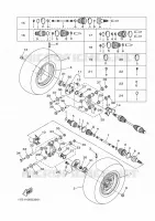 ACHTERWIEL voor Yamaha GRIZZLY 450 IRS INDEPENDENT SUSPENSION 2010