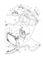 RADIATEUR / SLANG voor Yamaha GRIZZLY 450 IRS INDEPENDENT SUSPENSION 2010