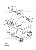STARTMOTOR KOPPELINGS voor Yamaha GRIZZLY 450 IRS INDEPENDENT SUSPENSION 2010