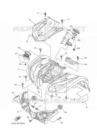 VOORSPATBORD voor Yamaha GRIZZLY 450 IRS INDEPENDENT SUSPENSION 2010