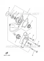 WATERPOMP / SLANGEN voor Yamaha GRIZZLY 450 IRS INDEPENDENT SUSPENSION 2010