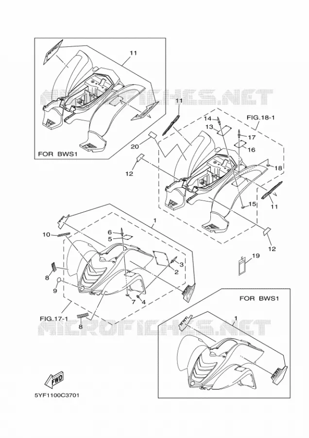 STICKER / LABEL 1 Yamaha QUAD 50 2004 RAPTOR  YFM50 YFM50S