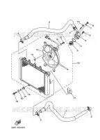 RADIATEUR / SLANG voor Yamaha GRIZZLY 550 2010
